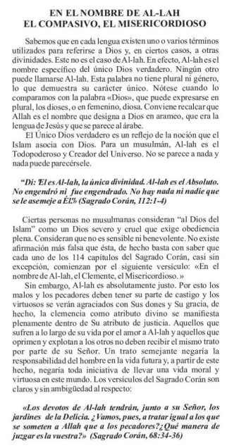 وحدانية الله في الإسلام La noción de Dios en el Islam (PDF)